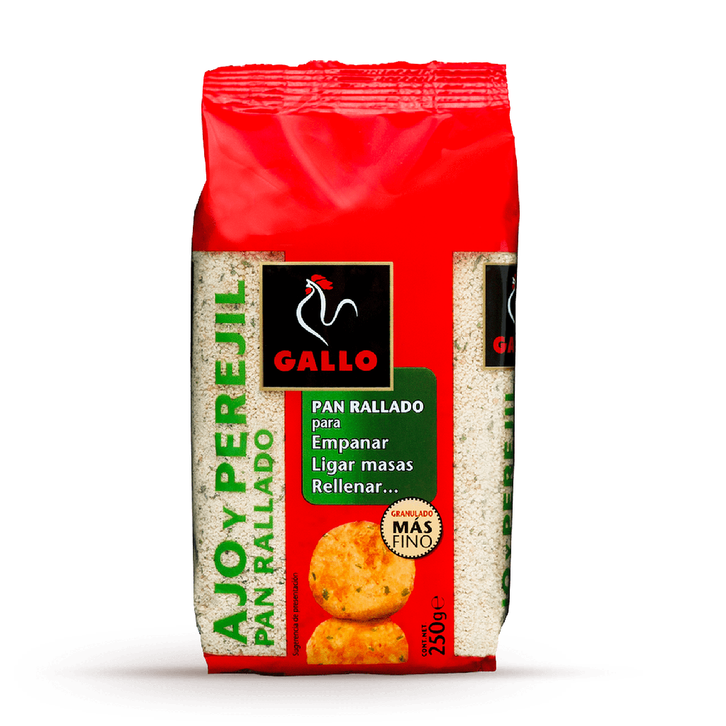 Pan rallado ajo y perejil 500g GALLO