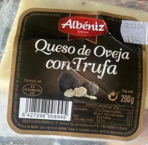 [Q1077] Fromage de brebis à la truffe ALBENIZ